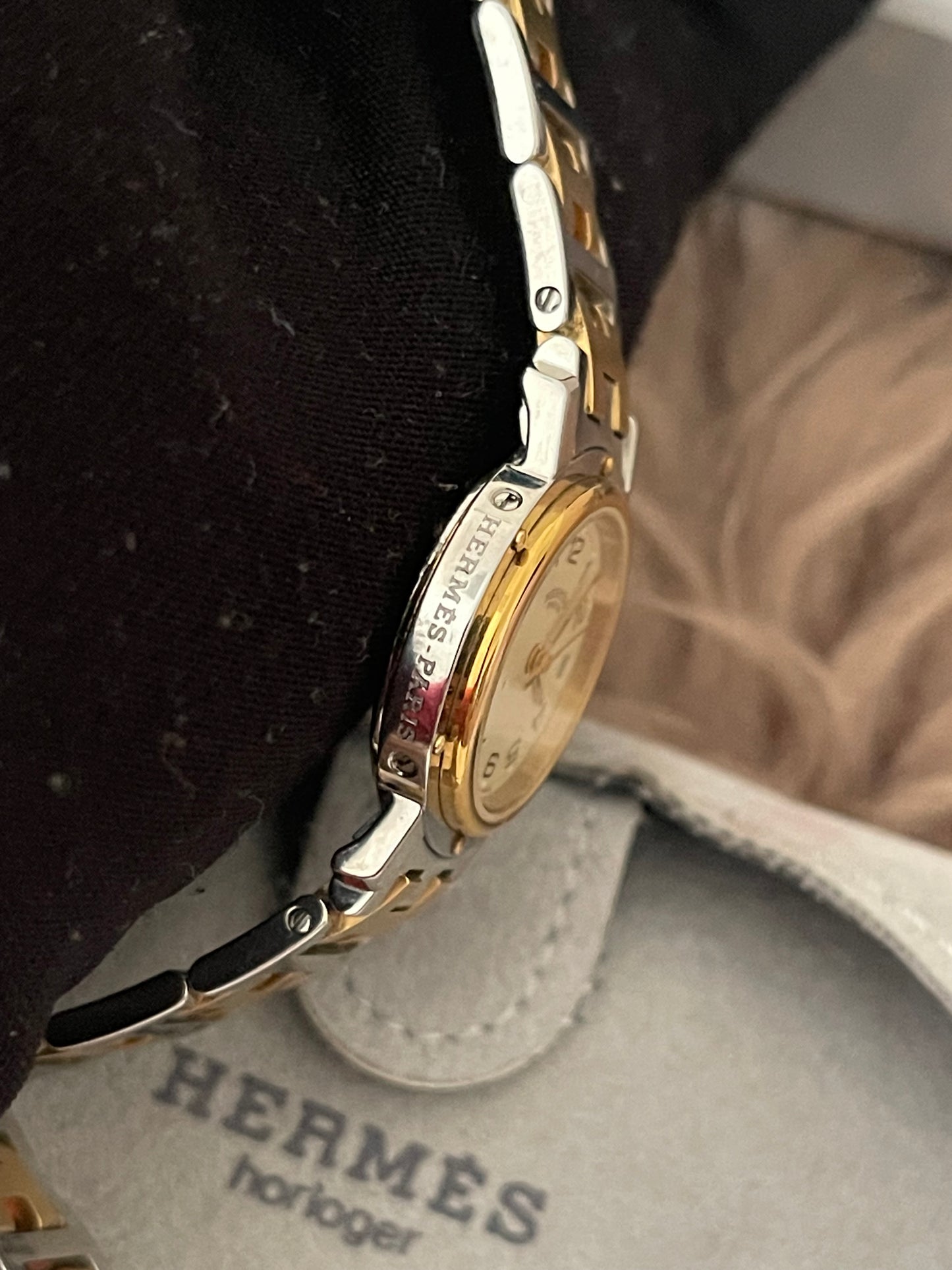Preloved Authentic Hermès Clipper Watch (2-Tone)