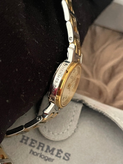 Preloved Authentic Hermès Clipper Watch (2-Tone)