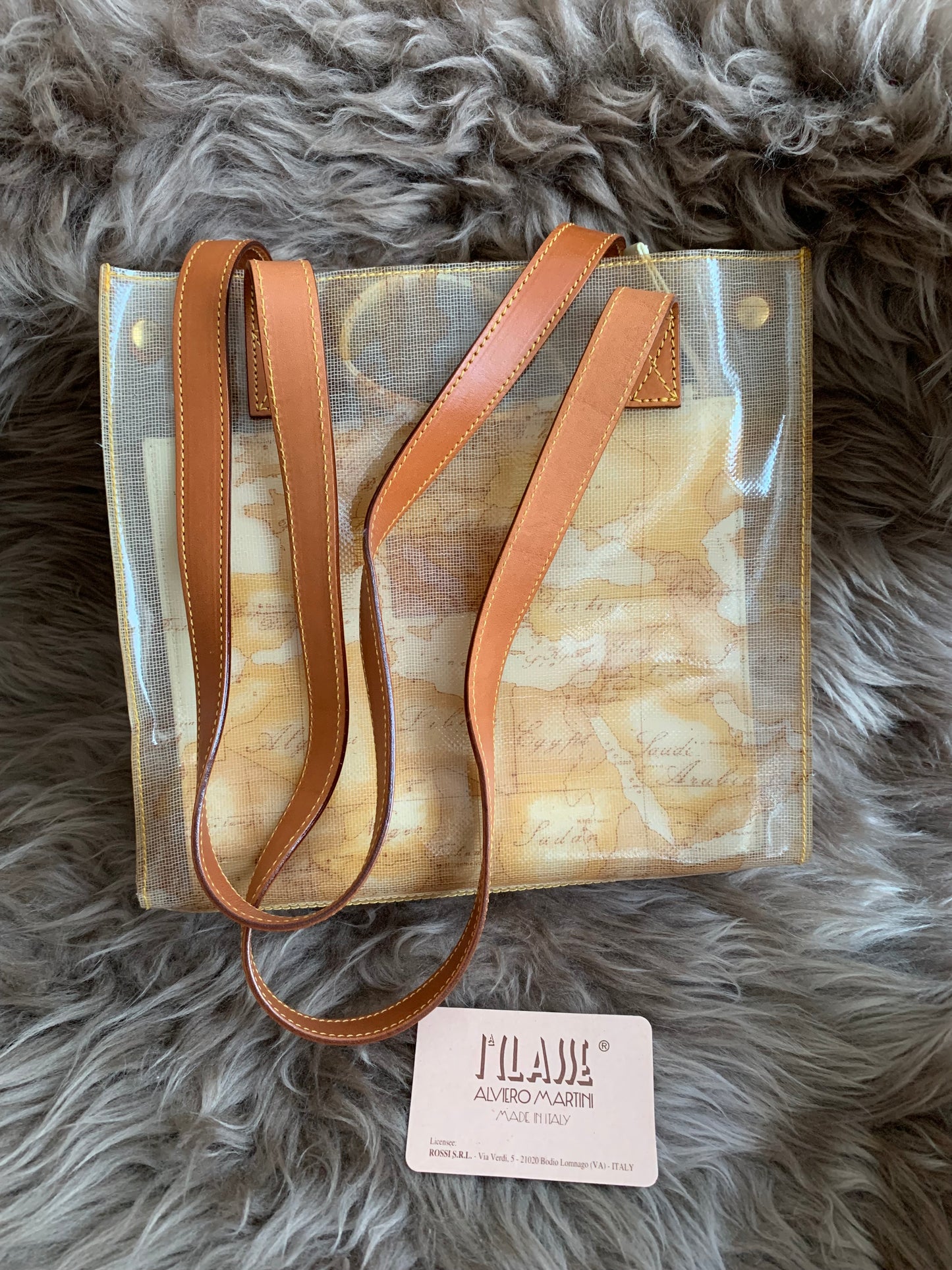 Alviero Prima Classe Small Clear Tote Bag