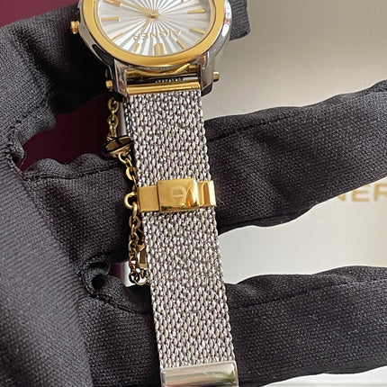 Preloved Authentic Aigner Pavia Ladies Watch - Two-Tone Stainless Steel, Mesh Bracelet
