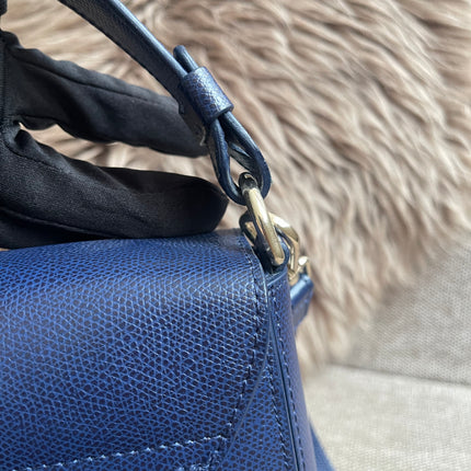 Preloved Authentic Furla Metropolis Small Shoulder Bag Navy Blue