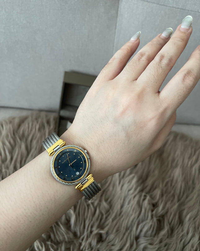 Preloved Authentic Philippe Charriol Blue Dial 27mm