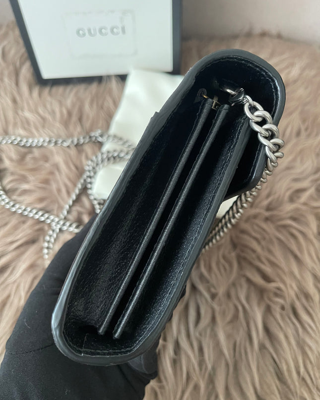 Preloved Authentic Gucci Dionysus Web Chain Wallet Leather Small crossbody bag