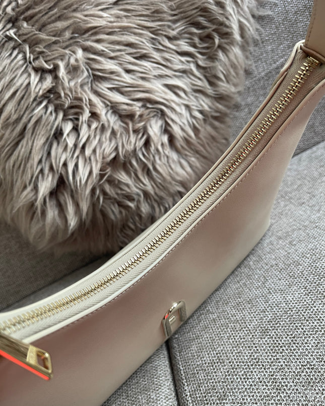 Preloved Authentic Furla Miastella Hobo Bag in Beige