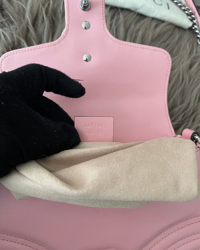 Preloved Authentic GUCCI GG Marmont mini top handle bag