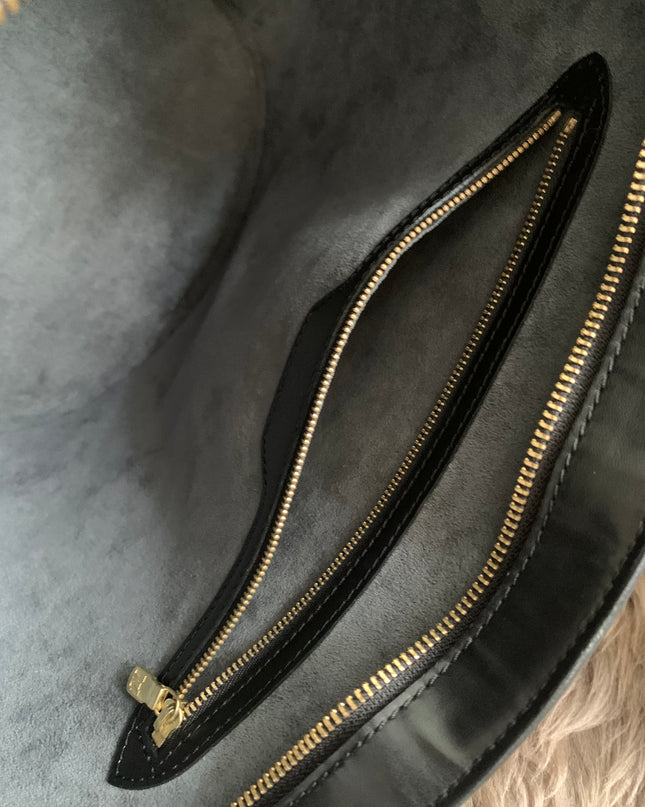 Louis Vuitton Black Epi Leather Saint Jacques PM Tote