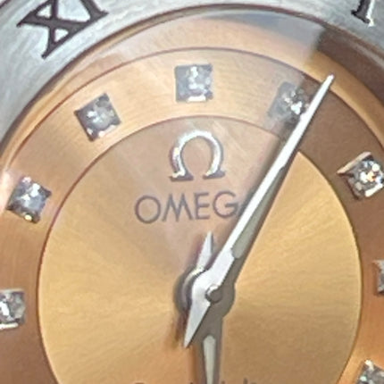 Preloved Authentic Omega Constellation Mini Cindy Crawford Orange Dial Ladies Watch