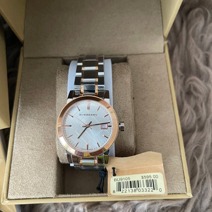 Preloved Authentic Rank N Burberry The City BU9105 Swiss Quartz Watch (34 mm)