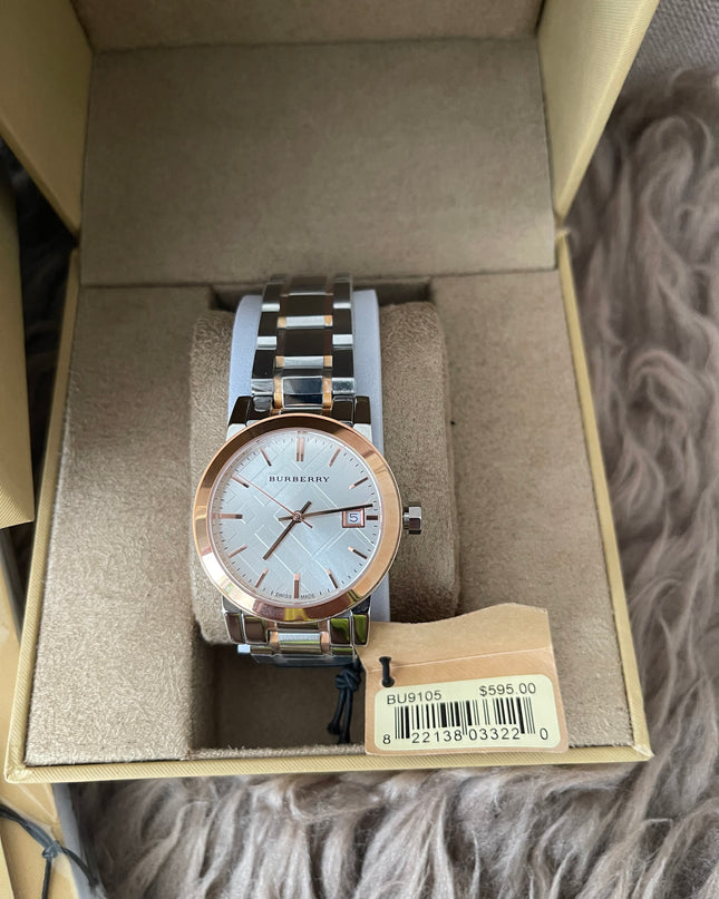 Preloved Authentic Rank N Burberry The City BU9105 Swiss Quartz Watch (34 mm)