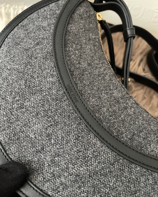 Preloved Authentic Polène Numéro Dix Grained Black Edition Calfskin