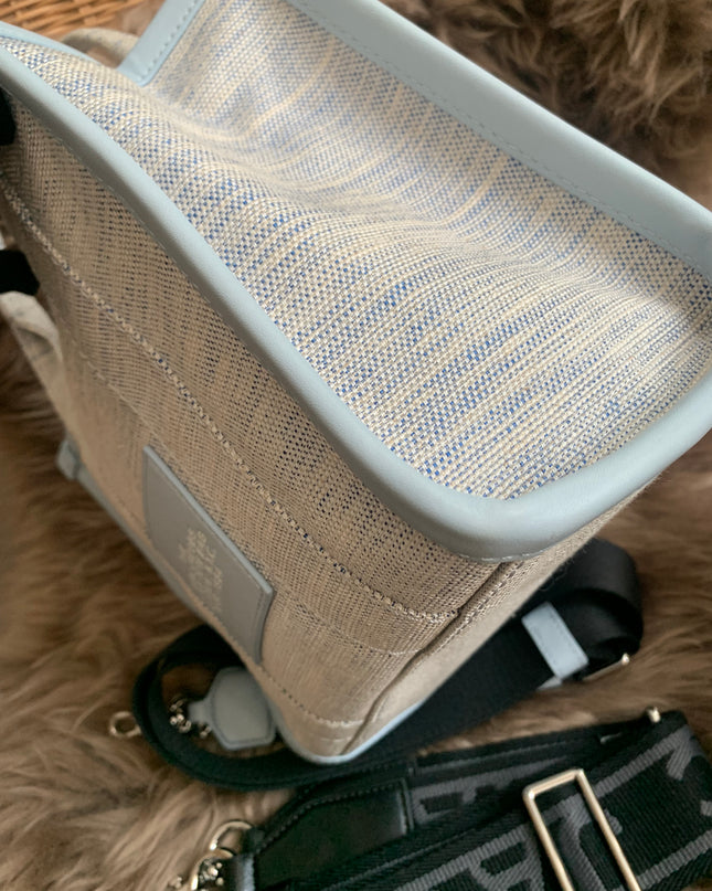 MARC JACOBS 
Canvas Small Summer Tote Bag Blue