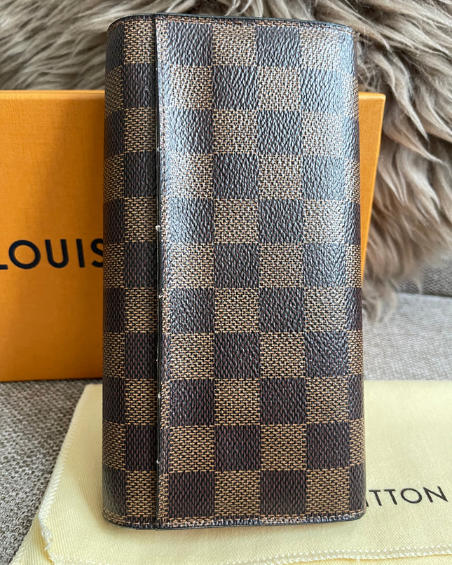 Preloved Authentic Louis Vuitton Sarah Wallet in Damier Ebene