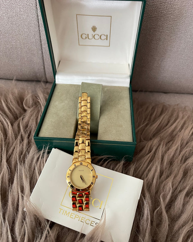 Preloved Authentic Gucci (Vintage) Gold tone metal watch