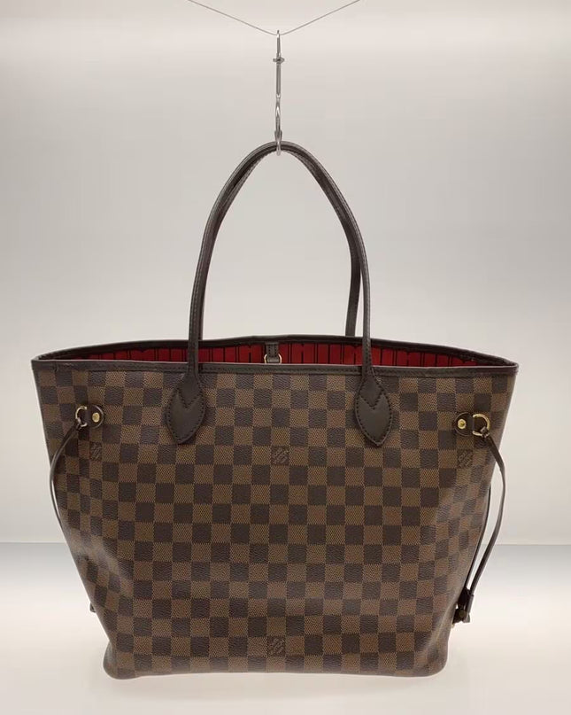 Preloved Authentic LOUIS VUITTON 1) Neverfull MM_Damier Ebene