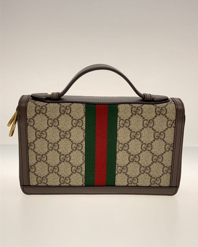 Preloved Authentic Rank A Gucci Ophidia GG travel case