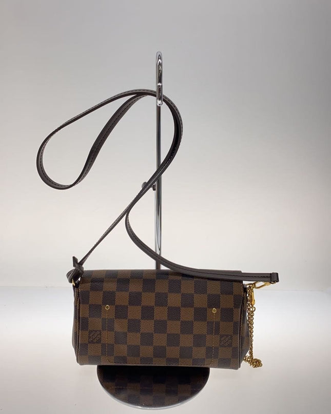 Preloved Authentic LOUIS VUITTON Favorite MM_Damier Ebene_BRW/PVC/