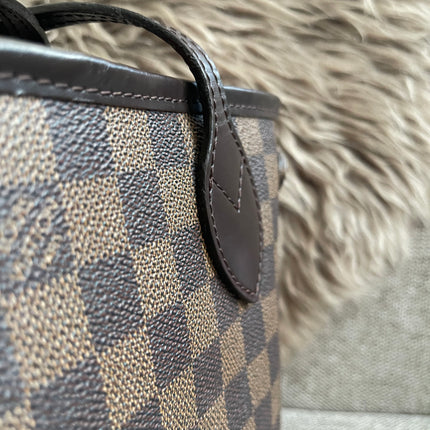 Preloved Authentic Louis Vuitton Neverfull PM — Damier Ebène Canvas