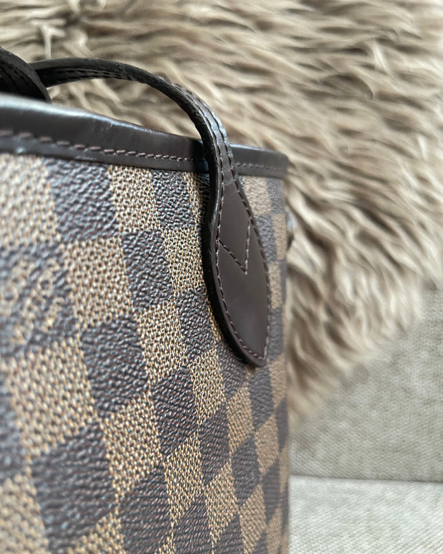 Preloved Authentic Louis Vuitton Neverfull PM — Damier Ebène Canvas