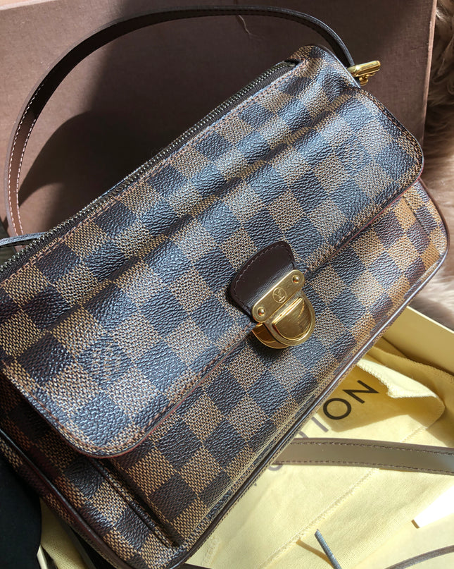 Preloved Louis Vuitton Brown Damier Ebene  Ravello GM