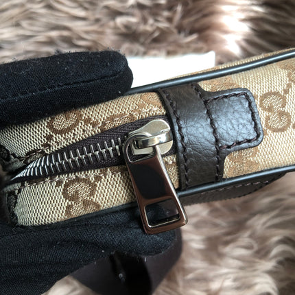 Preloved Gucci Waist Belt Bag GG Canvas