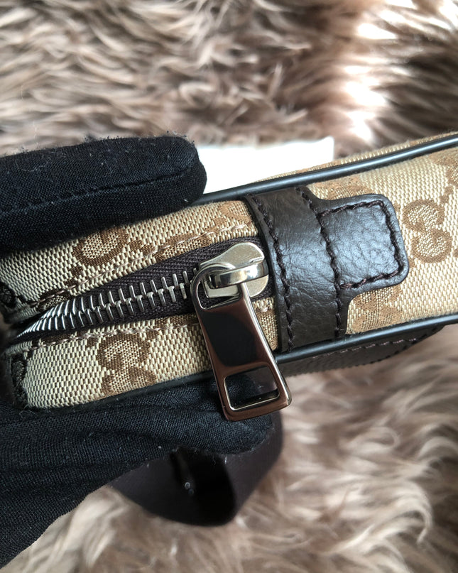 Preloved Gucci Waist Belt Bag GG Canvas
