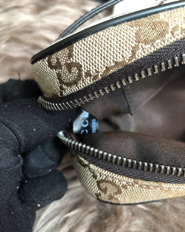 Preloved Gucci Waist Belt Bag GG Canvas