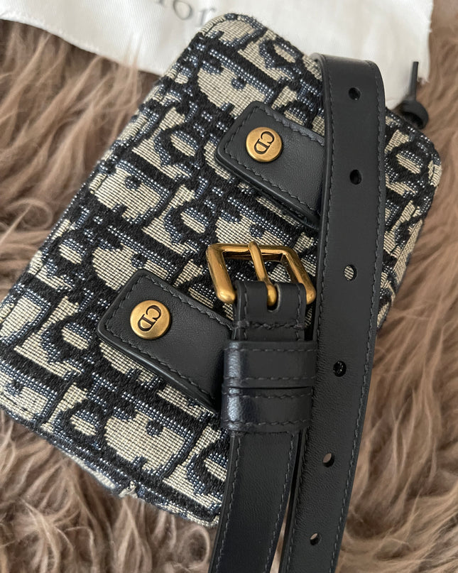 Preloved Authentic Dior Oblique belt pouch