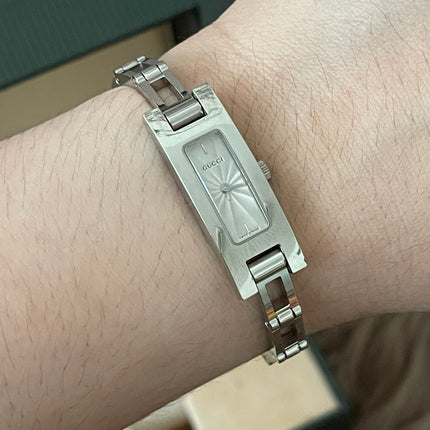 Preloved Authentic RANK AB Gucci Silver Stainless Steel 3900L watch 12 mm