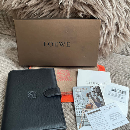 Loewe bifold wallet zip coin pocket interior detail