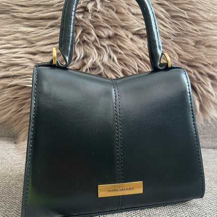 Preloved Authentic Marc Jacobs The St. Marc Top Handle Bag in Black — Brand New