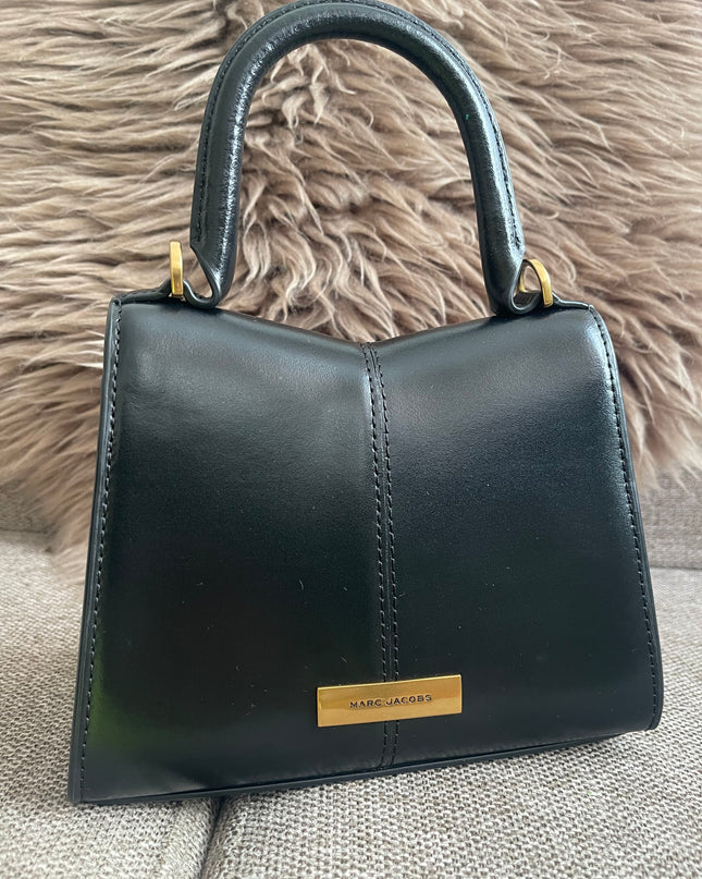 Preloved Authentic Marc Jacobs The St. Marc Top Handle Bag in Black — Brand New