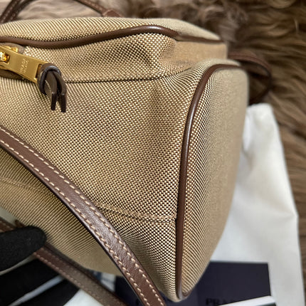 Preloved Prada  2021 Logo Jacquard Bucket Bag