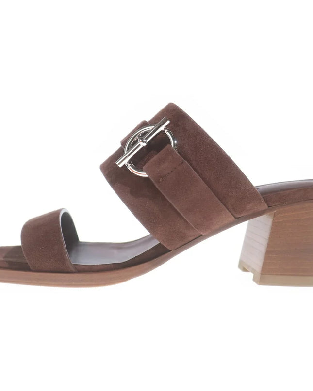 Preloved Authentic Hermes Kute60 Platform Sandals Brown