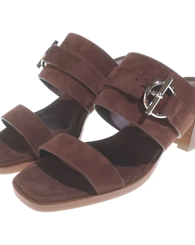 Preloved Authentic Hermes Kute60 Platform Sandals Brown