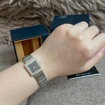 Preloved Authentic Bvlgari Quadrato SQ22 SS Ladies Watch
