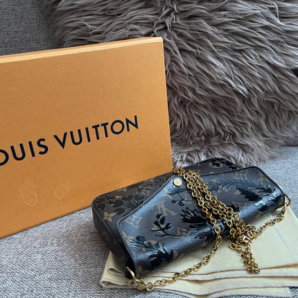 Preloved Authentic LV Félicie Pochette – Limited Edition Floral Jacquard Canvas