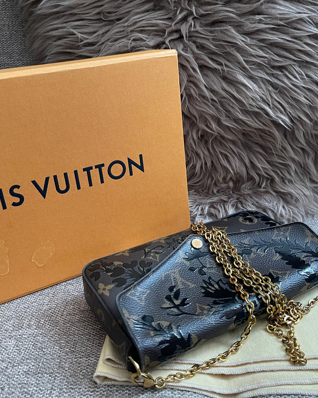 Preloved Authentic LV Félicie Pochette – Limited Edition Floral Jacquard Canvas