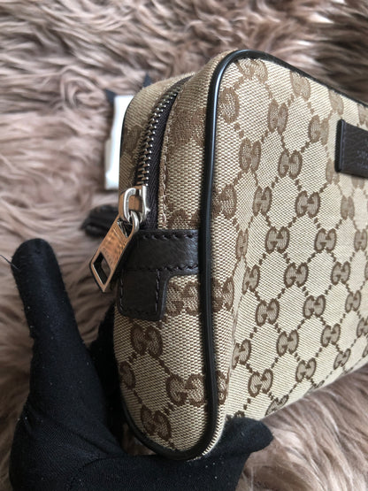 Preloved Gucci Waist Belt Bag GG Canvas