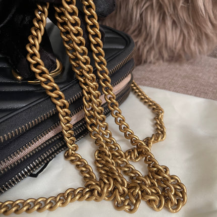 Preloved Authentic Gucci GG Marmont Mini Chain Bag – Black