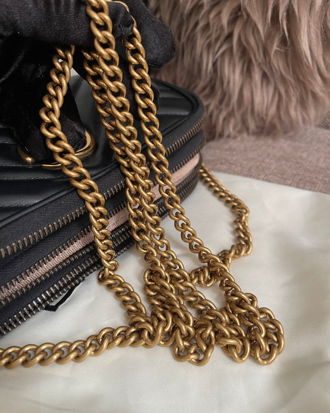 Preloved Authentic Gucci GG Marmont Mini Chain Bag – Black