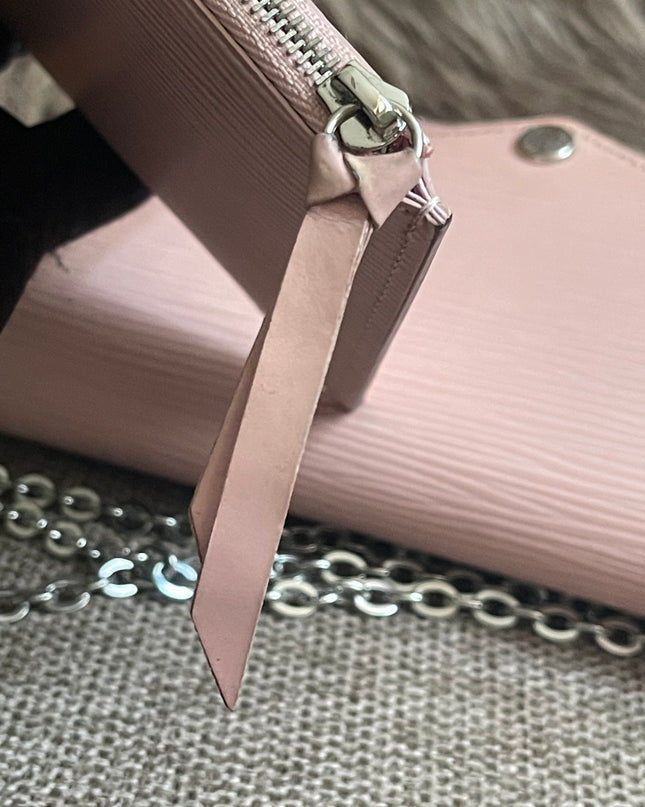 Preloved Authentic Louis Vuitton Felicie Pochette Epi Leather Rose Ballerine