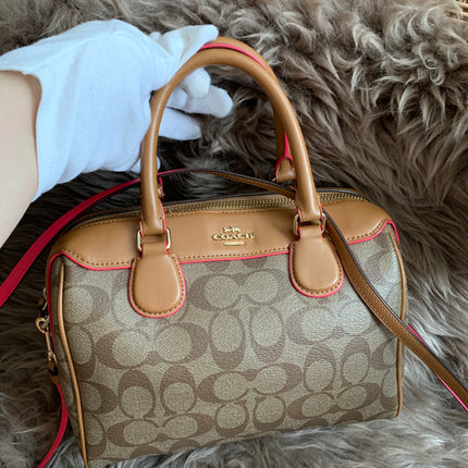 Coach Mini Benette Crossbody Neon Edge