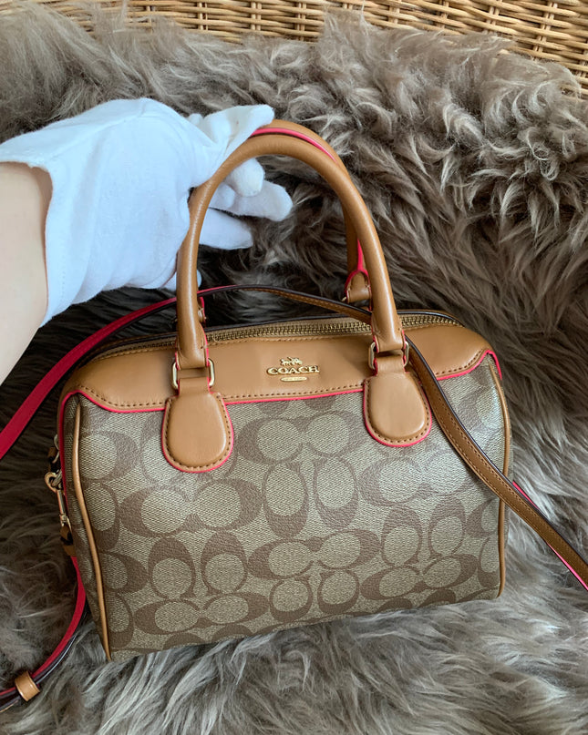 Coach Mini Benette Crossbody Neon Edge
