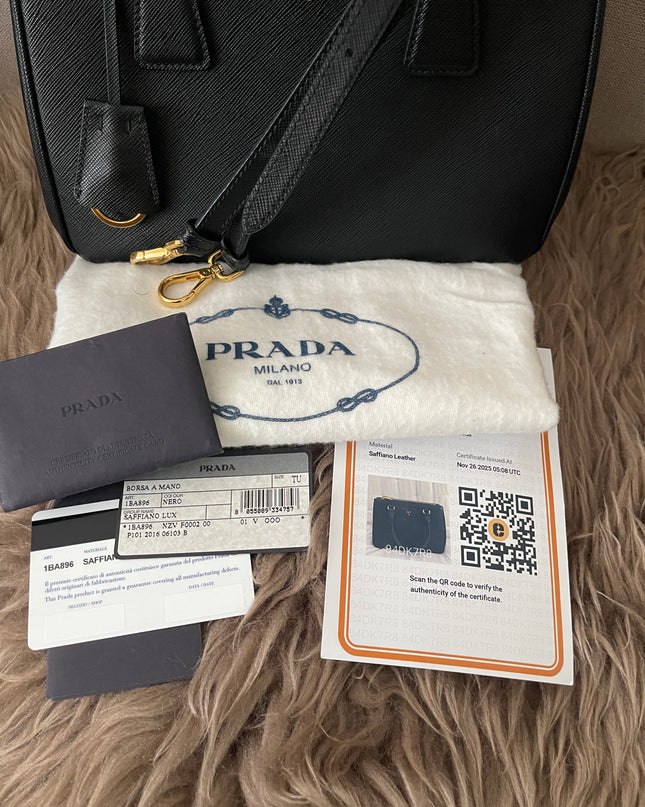 Preloved Authentic Small Prada Galleria Saffiano leather bag