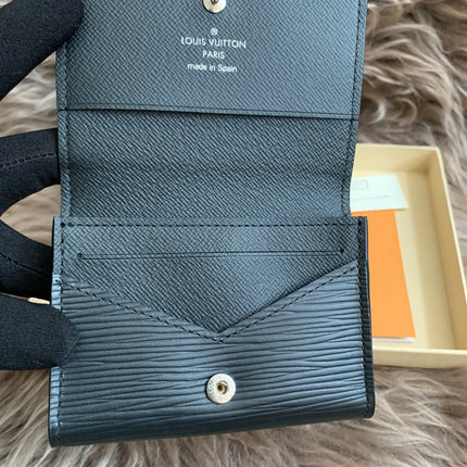 Louis Vuitton Epi Epi Leather Card Case Black