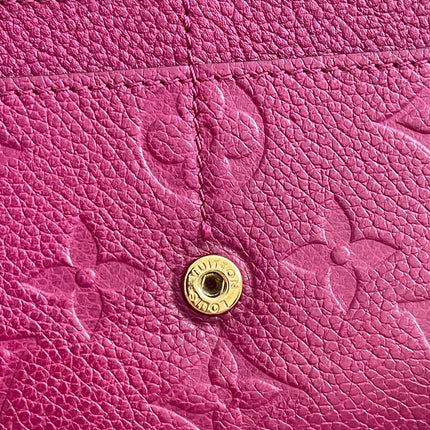 Preloved Authentic Louis Vuitton Monogram Empreinte Sarah Wallet – Fuchsia