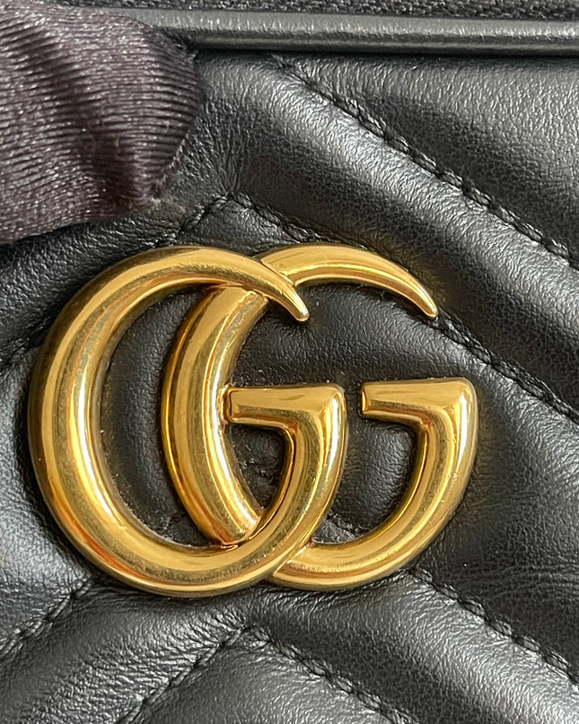 Preloved Authentic Gucci GG Marmont Mini Chain Bag – Black