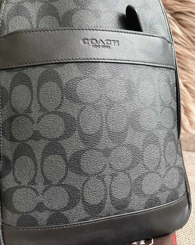Preloved Authentic Coach Charter Crossbody Sling Bag in Signature Canvas