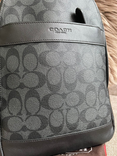 Preloved Authentic Coach Charter Crossbody Sling Bag in Signature Canvas