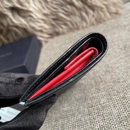 Preloved Authentic Prada Portafoglio Verticale Piccolo Small Vertical Wallet